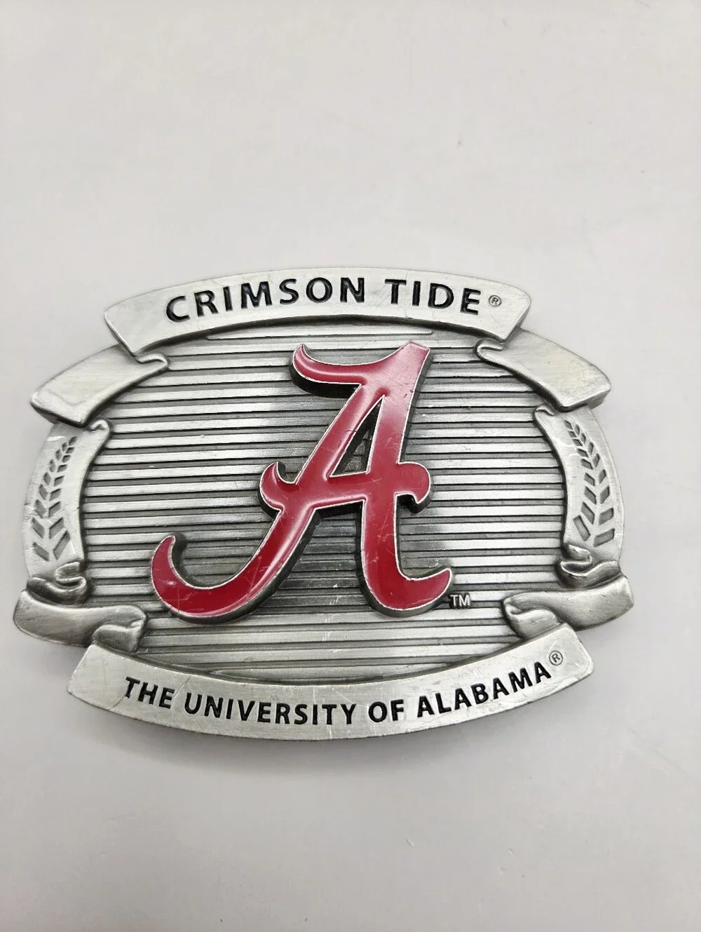 University of Alabama Crimson Tide A Belt Buckle, Vintage 2008
